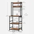 Kitchen Storage Rack with Power Outlet & Microwave Stand - 2
