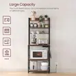 Kitchen Storage Rack with Power Outlet & Microwave Stand - 4
