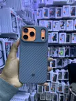 Orange Carbon Fiber Texture MagSafe Case for iPhone 17 Series - 2