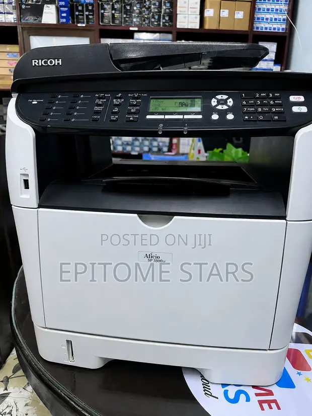 Ricoh Aficio SP 3500SF Printer ya Multifunction ya Laser - 1