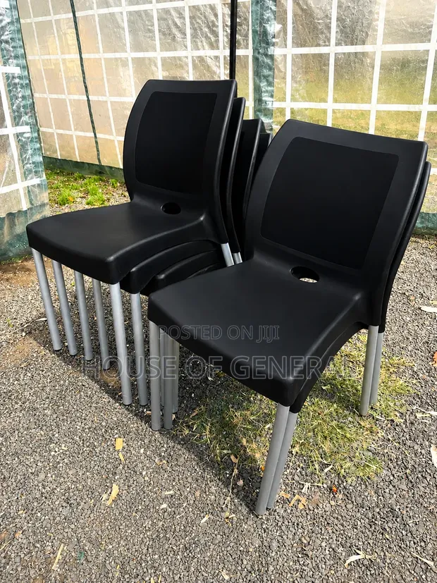 Good Quality Plastic Chairs with Metal Legs - 1