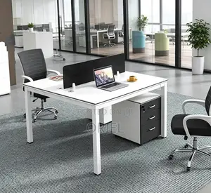 2-Way Office Workstation - White