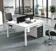 2-Way Office Workstation - White - 1