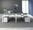 2-Way Office Workstation - White - 3