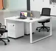 2-Way Office Workstation - White - 4