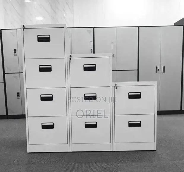 4-Drawer Steel Vertical Filing Cabinet - 1