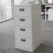4-Drawer Steel Vertical Filing Cabinet - 2