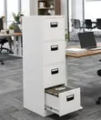 4-Drawer Steel Vertical Filing Cabinet - 4