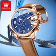 Olevs Chronograph Watch ya Wanaume 2979 - 2