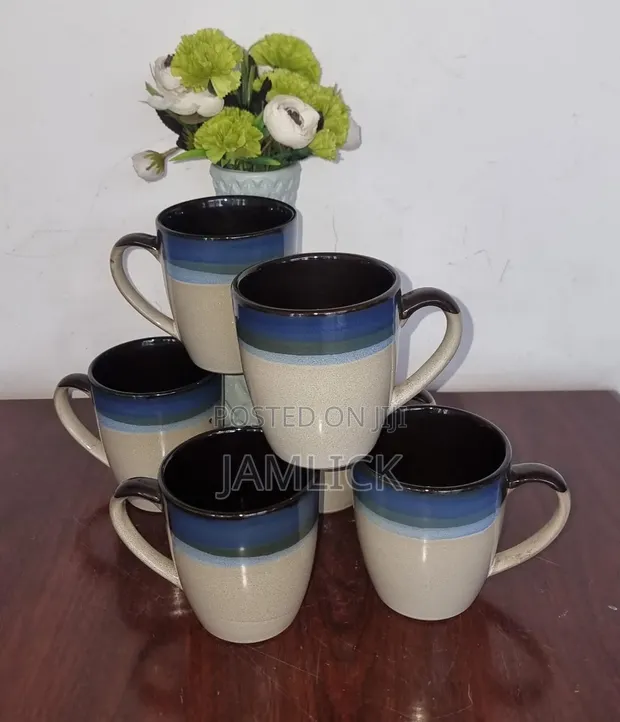 6pcs High Quality Ceramic Dinner Mugs - 1