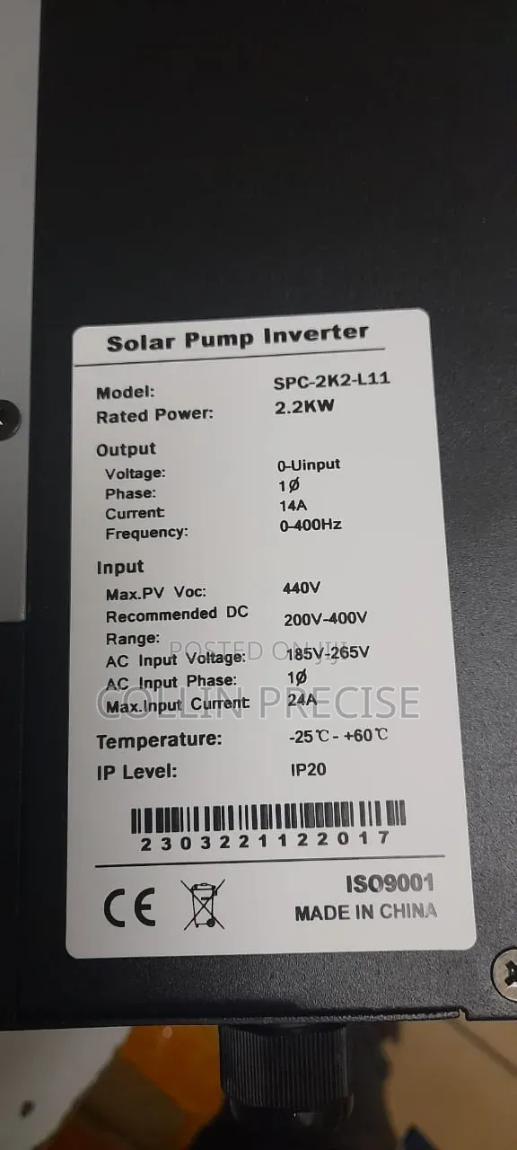 2.2kW Solar Pump Inverter - 1
