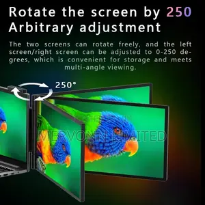 Dual 14-Inch IPS Portable Monitors Touch Screen