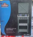 Rashnik Deluxe 4-Burner Gas Cooker na Shelves za Uhifadhi - 1