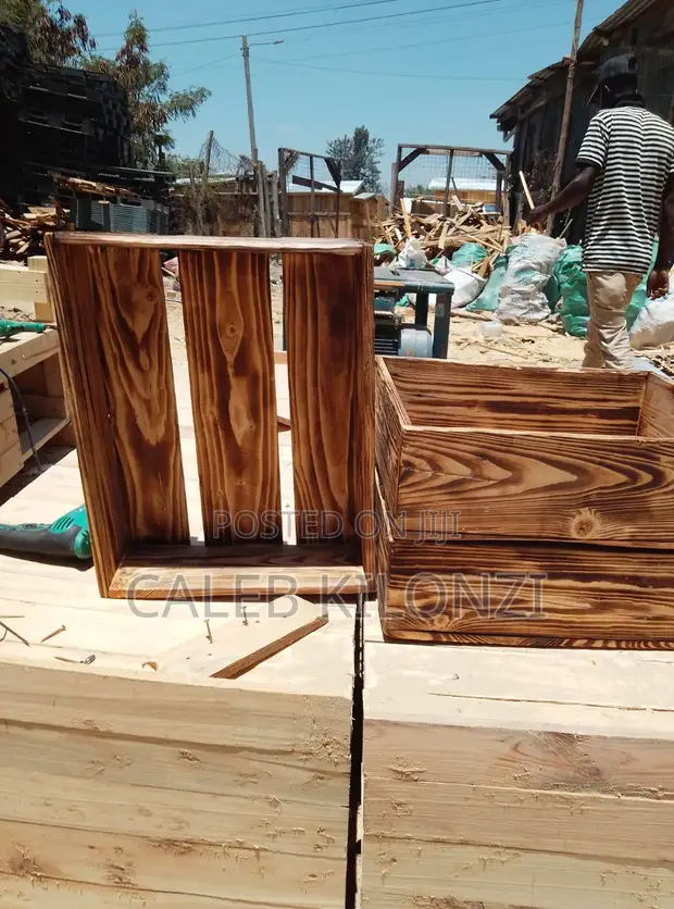 Rustic Wooden Crate - 1