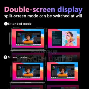 Portable Dual-Screen Laptop Monitor