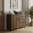 Modern 4-Drawer Office Filing Credenza - 1