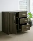 Modern 4-Drawer Office Filing Credenza - 2