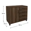 Modern 4-Drawer Office Filing Credenza - 4
