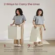47L Laundry Hamper with Steel Frame - 4