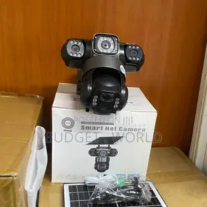 24/7 Solar 360° Dome Camera with Triple Lens & 4G