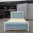 5x6 Sky Blue Grid Mocket Bed - 1