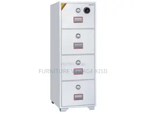 4-Drawer Steel Storage Cabinet with Safe