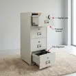 4-Drawer Steel Storage Cabinet with Safe - 4