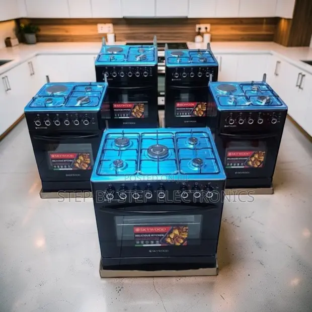Brand New 3 Gas Burners + 1 Electric Free Standing Cooker with Grill - 1