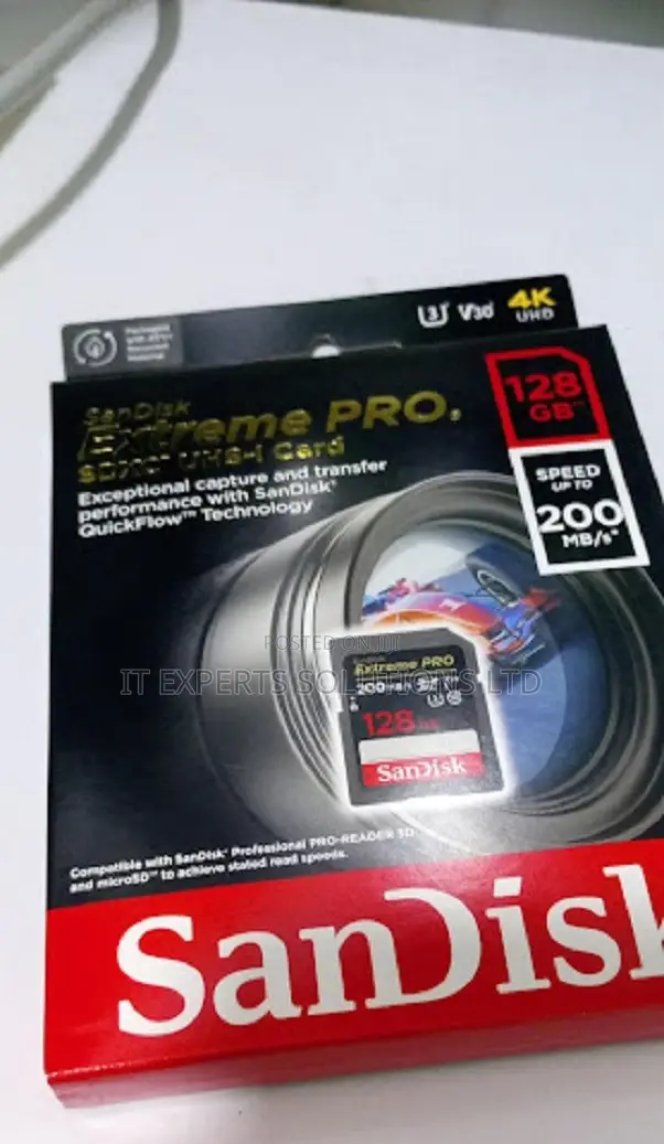 Kadi ya SanDisk Extreme PRO SDHC 128GB - 1
