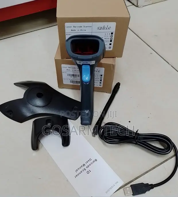 Syble XB-2055 Wired USB Barcode Scanner Bundle - 1