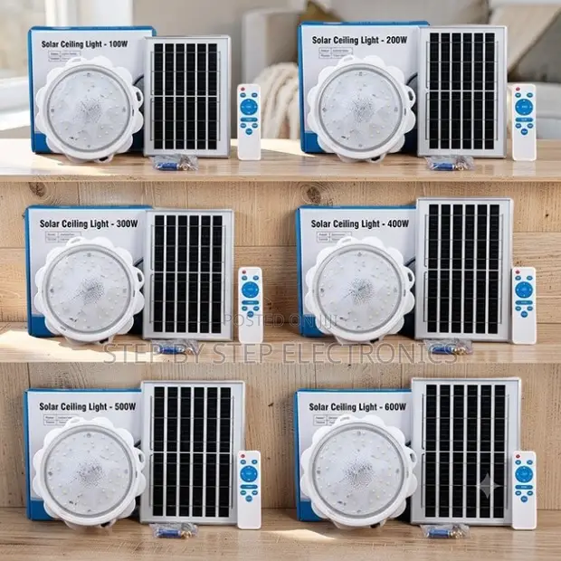 Clearance Bright LED Solar Ceiling Lights (100W, 200W, 500W) - 1
