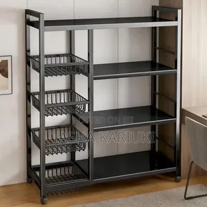 Rafu ya Jikoni Multifunctional yenye Magurudumu