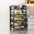 Multi-Layer Metallic Kitchen Rack - 1