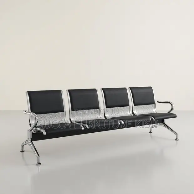 Executive Padded Waiting Bench - 4-Link - 1