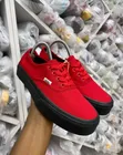 Vans Viatu Nyeusi/Nyekundu - 2