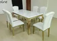 Quality 6-Seater Modern Marble Dining Table Set - 1