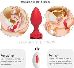 Remote Control Rose Vibrator ya Anal & Prostate Massager