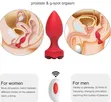 Remote Control Rose Vibrator ya Anal & Prostate Massager - 1