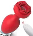 Remote Control Rose Vibrator ya Anal & Prostate Massager - 3
