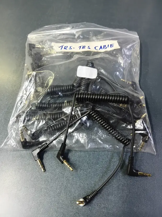 Kebo ya Maikrofoni ya 3.5mm TRS hadi TRS Iliyokunjwa - 1