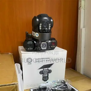 V380 Pro Triple Lens PTZ Security Camera with Siren