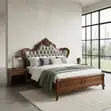 Kitanda cha Mbao Imara cha Mtindo wa Marekani wa Kisasa - King Size - 2