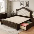 Kitanda cha Mbao Imara cha Mtindo wa Marekani wa Kisasa - King Size - 5