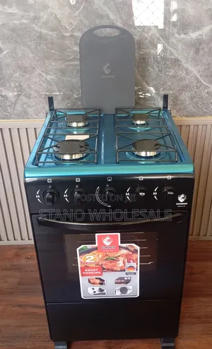 Eurochef Full Gas Standing Cooker Black