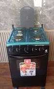Eurochef Full Gas Standing Cooker Black - 1