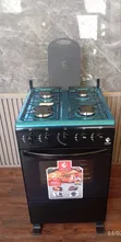 Eurochef Full Gas Standing Cooker Black - 2