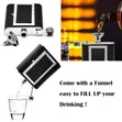 2-in-1 Stainless Steel Hip Flask with Cigarette Holder - 2