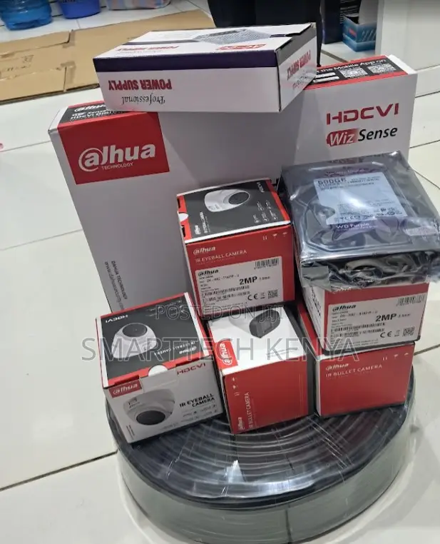 Dahua 4 Channel 2MP HDCVI CCTV Camera Kit with 500GB HDD - 1