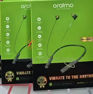 Oraimo Necklace Lite Wireless Headphones (Kijani)