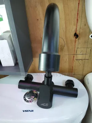 Black Wall Mounted Kitchen Mixer